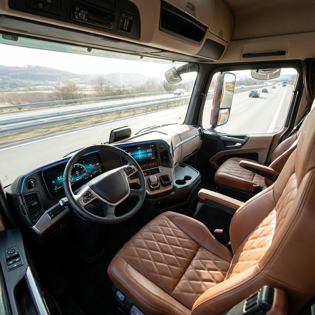 Truck cabin: an office on the road